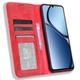 Чехол-книжка Deexe Retro Style для Realme C63 / C61 / Note 60x - Red - изображение 2