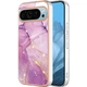Захисний чохол Deexe Marble Style для Google Pixel 9 / 9 Pro - Light Purple - зображення 1