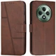 Чехол-книжка с застежкой UniCase Jet Cover для OPPO Reno 12 F/FS - Brown - изображение 1