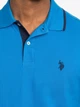 Поло длинное мужское U.S. Polo Assn 118716-EE00A(Blue Tile) XL Синее (786662059876) - изображение 4