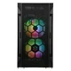 Корпус SilverStone FARA FAH1MB-PRO без БП 1xUSB 3.0 2xUSB 2.0 mATX ARGB fan пластик сталь закаленное стекло черный - изображение 4