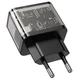 Мережевий Зарядний Пристрій Hoco N34 Dazzling PD20W+QC3.0 Колір Прозорий чорний - изображение 7