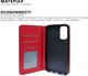 Чехол-книжка для смартфона DM Book Case Leather для Motorola Moto G32 Red (2000985315159) - изображение 7