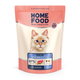 Сухой корм HOME FOOD для стерилизованных/кастрированных взрослых кошек с чувствительным пищеварением "Ягненок и лосось" For Sterilised/Neutered With Sensitive Digestion 400 г - изображение 1