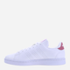 Sneakersy damskie skórzane adidas Advantage HR0322 38 Biały/Ciemnoróżowy (4066748730070) - obraz 2