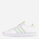 Sneakersy damskie skórzane adidas Grand Court EG7643 38.5 Biały/Jasnozielony (4062051376653) - obraz 2