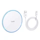 Бездротовий зарядний пристрій HOCO CW6 Pro Easy 15W charging wireless fast charger кругла бездротова зарядка чорна - зображення 2