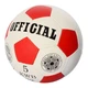 Футбольний мяч OFFICIAL №5 бело-красный + игла (2500-200) - изображение 3