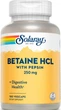 Бетаїн і пепсін Solaray Betaine HCl 250mg 180 vcaps - зображення 1