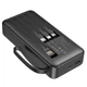 Павербанк со встроенными кабелями Type-C/Lightning/micro USB/USB 20000mAh BOROFONE BJ53A |1USB| Черный - изображение 4