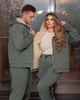 Теплый женский спортивный костюм "Charlotte" 48-50 Оливка - изображение 4