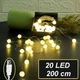 Гірлянда від USB живлення Crystal Balls 20 Led 200 см Warm White - зображення 1