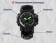 Наручний чоловічий водостійкий тактичний годинник Besta Life Pro AllBlack з компасом чорний - зображення 4