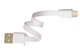 Кабель для зарядки USB - > microUSB телефона планшета плоский 20 см Белый - изображение 6