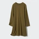 Платье миди осеннее женское Uniqlo 543867356 S Зеленое (1159811982) - изображение 2