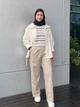 Куртка демисезонная женская Uniqlo 322944866 L Молочная (1159812034) - изображение 11