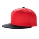 Кепка с прямым козырьком snapback красная с черным козырьком (7984) - изображение 1