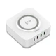 Бездротовий зарядний пристрій Ldnio AW004 3 USB/ Type-C QC PD 32W біле - зображення 1