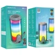 Портативная Bluetooth колонка Borofone BR33, BT5.3, TWS, AUX, USB, FM, TF, 10W, 1500mAh, 2h с LED подсветкой grey - изображение 3