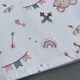 Непромокаемая пеленка многоразовая 100x80 см впитывающая хлопоковая двухстороння детская Мышки рыцарии Anny.Home - изображение 3