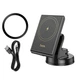Автодержатель Hoco HW20 магнитный с беспроводной зарядкой 15W black - изображение 7