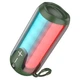 Портативная Bluetooth колонка Borofone BR33 TWS с LED подсветкой в темно-зеленом цвете для прослушивания музыки на улице и дома - изображение 2