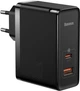 Сітчастий зарядний пристрій Baseus GaN5 Pro Fast Charger Type-C+USB 100W EU Black (CCGP090201) - зображення 1