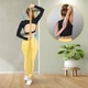 Лента-эспандер для спорта и реабилитации 4FIZJO Flat Band 200 х 15 см 25-35 кг Gold (P-5907739310453) - изображение 5
