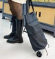 Сумка на колесах складна Portable, 45х40х12 см, Чорний - зображення 4