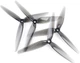 Пропелери HQProp 7X3.5X3 Light Grey (2CW+2CCW) Poly Carbonate (760625796398) - зображення 1