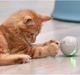 Интерактивный мяч для кошек Smart Rolling Ball Догоняйка CatNip LED серый - изображение 5