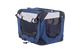 Мягкая клетка для собак SENFUL Pet Soft Crate с флисовым ковриком и чехлом, сине-серая, L (70х52х52 см) - изображение 2