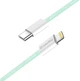 Кабель ColorWay Type-C - Apple Lightning braided cotton PD Fast Charging 27W 1 м Green (CW-CBPDCL061-G) - изображение 5