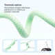 Кабель ColorWay Type-C - Apple Lightning braided cotton PD Fast Charging 27W 1 м Green (CW-CBPDCL061-G) - изображение 10