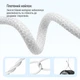 Кабель ColorWay Type-C - Apple Lightning braided cotton PD Fast Charging 27W 1 м Grey (CW-CBPDCL061-GR) - изображение 10