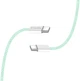 Кабель ColorWay Type-C - Type-C braided cotton PD Fast Charging 60W 3А 1 м Green (CW-CBPDCC061-G) - изображение 5