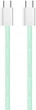 Кабель ColorWay Type-C - Type-C braided cotton PD Fast Charging 60W 3А 1 м Green (CW-CBPDCC061-G) - изображение 7