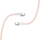 Кабель ColorWay Type-C - Type-C braided cotton PD Fast Charging 60W 3А 1 м Pink (CW-CBPDCC061-P) - зображення 5