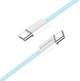 Кабель ColorWay Type-C - Type-C braided cotton PD Fast Charging 60W 3А 1 м Blue (CW-CBPDCC061-BL) - изображение 5