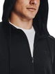 Толстовка на флисе, на молнии мужская Under Armour Ua Armour Fleece Fz Hoodie-Blk 1373357-001 3XL Черная (195253820731) - изображение 4