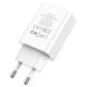Зарядний пристрій Hoco C100A PD20W+QC3.0 USB digital display, white (58474) - зображення 4