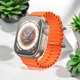 Смарт годинник компактний практичний стильний Hoco Y12 ultra smart sports watch call version Titanium Gold - зображення 1