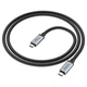 Кабель Type C - Type C Hoco US05 HD High Speed USB 4.0 PD 100W 1m black - зображення 1