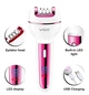 Эпилятор женский VGR V-732 3в1 аккумуляторный с пемзой 600mAh IPX5 Pink (3_05253) - изображение 6