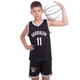 Форма баскетбольная детская NB-NBA BROOKLYN 11 (полиэстер, размер S, рост 116-122см, Черно-белый) (3578_Черно-белый_S) - изображение 1