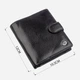 Портмоне мужское кожаное для карточек ST Leather Accessories 18832 Черный - изображение 6