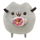 Мягкая игрушка Pusheen cat с пончиком 12х15 см Grey v-12228 - изображение 1