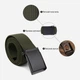 Ремень мужской тканевый Vintage leather-20529 115 см Зеленый - изображение 8