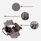 Сумка дорожная мужская тканевая Vintage leather-20665 Серая - изображение 11