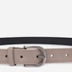 Ремень женский из натуральной замши Vintage leather-20789 124 см Серый - изображение 4